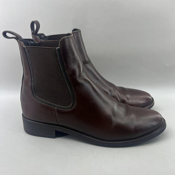 Thursday Boot Duchess Chelsea Women Size 9 Brown Leather Pull On Comfort Shoes - Picture 1 of 10